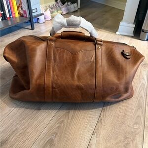 Tecovas Brown Leather Duffel Travel Bag